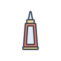 Color illustration icon for Glue, bottle and fix Royalty Free Stock Photo