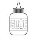 Glue icon, outline style