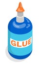 Bottle of Glue, School Supplies to Join Parts Royalty Free Stock Photo
