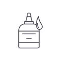 Glue line icon concept. Glue vector linear illustration, symbol, sign Royalty Free Stock Photo