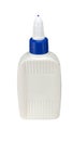 Glue. plastic white bottle isolated on a white