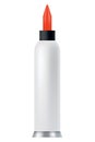 Glue tube. Plastic container of office supplies collection. Types adhesive product. Vector packaging design illustration