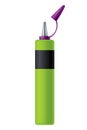 Glue tube. Plastic container of office supplies collection. Types adhesive product. Vector packaging design illustration