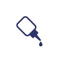 Glue vector icon on white