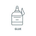 Glue vector line icon, linear concept, outline sign, symbol Royalty Free Stock Photo