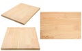 glued larch board, set of 3 photos Royalty Free Stock Photo