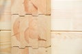 Glued timber construction elements Royalty Free Stock Photo