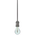 hanging vintage light bulb, lamp in light blue