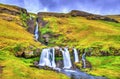 Gluggafoss or Merkjarfoss, a waterfall in southern Iceland