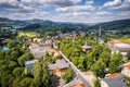 Gluszyca - city in Lowe Silesia, aerial photo