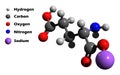 Glutamate 3D model