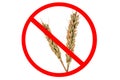 Gluten allergy concept