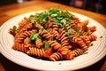 gluten-free ancient grain pasta with fresh tomato sauce