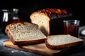 gluten-free bread next to regular bread Royalty Free Stock Photo