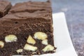 Gluten-free chocolate brownies Royalty Free Stock Photo
