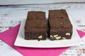 gluten-free chocolate brownies Royalty Free Stock Photo