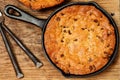 Gluten Free Chocolate Chip Skillet Cookie Royalty Free Stock Photo