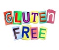 Gluten free concept.