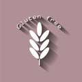 Gluten free. Ears of wheat, cereal. Ear of oats. rye ears. Royalty Free Stock Photo