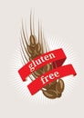 Gluten Free, emblem or icon