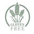 Gluten free food packaging stamp. Product label