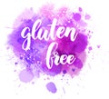 Gluten free - handwritten lettering