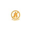 Gluten free icon no wheat symbol