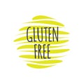 Gluten Free icon. Vector sign isolated. Illustration symbol for food, label, product, healthy eating, special diet, celiac disease