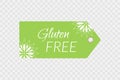 Gluten free label. Food logo icon. Shopping tag sign isolated. Royalty Free Stock Photo