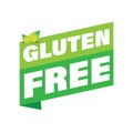 Gluten free label green bubble