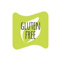 Gluten Free label. Vector sign isolated. Illustration symbol for food, product sticker, healthy eating, special diet