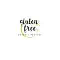 Gluten free natural product icons and elements collection for food market, ecommerce, organic products promotion