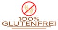 100% gluten free, nutrition, label, german, colors, isolated.
