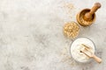 Gluten free oat flour - for healthy cooking and eating Royalty Free Stock Photo