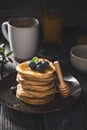 Gluten free pancakes with blueberries