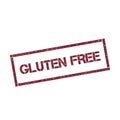 Gluten free rectangular stamp.