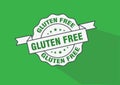 Gluten free rubber stamp icon business concept