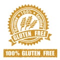 Gluten Free Rubber Stamp Royalty Free Stock Photo