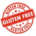 Gluten free stamp Royalty Free Stock Photo