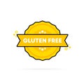 Gluten free stamp. Vector. Gluten free badge icon. Certified badge logo. Stamp Template. Label, Sticker, Icons. Vector EPS 10. Royalty Free Stock Photo