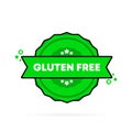 Gluten free stamp. Vector. Gluten free badge icon. Certified badge logo. Stamp Template. Label, Sticker, Icons. Vector EPS 10. Royalty Free Stock Photo