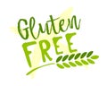 Gluten free sticker Royalty Free Stock Photo