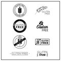 Gluten-free vector logos