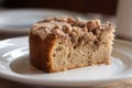 gluten-free and vegan coffee cake, warm from the oven with rich cinnamon flavor