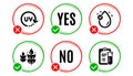 Gluten free, Vitamin e and Uv protection icons set. Medical analyzes sign. Vector