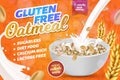 Gluten, Lactose Free Oatmeal Horizontal Banner