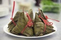 Glutinous Rice Dumpling Closeup Royalty Free Stock Photo