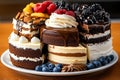 Gluttony, towering cakes, endless servings reveal the pitfalls of unchecked desire