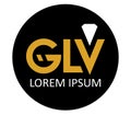 GLV Logo Design Royalty Free Stock Photo