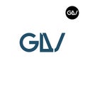 GLV Logo Letter Monogram Design Royalty Free Stock Photo